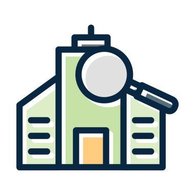 Kişisel ve ticari kullanım için Koyu Renk Simgelerini Doldurulmuş Daire Vektör Kalın Çizgisi Ara