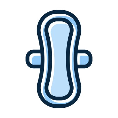 Kişisel ve Ticari Kullanım İçin Koyu Renk Simgelerini Doldurulmuş Hijyenik Havlu Kalın Çizgisi