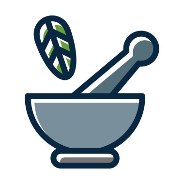 Havan Vektörü Kalın Çizgisi Kişisel ve Ticari Kullanım İçin Koyu Renk Simgeleri Dolduruldu