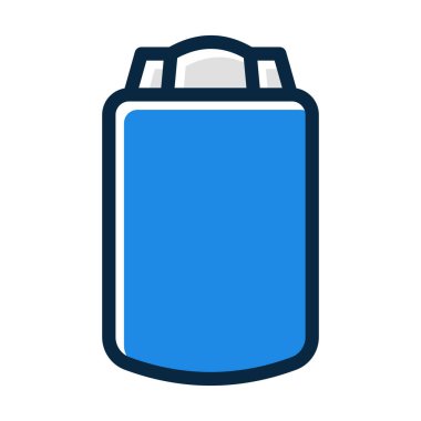 Tank Vektörü Kalın Çizgisi Kişisel ve Ticari Kullanım İçin Koyu Renk Simgeleri Dolduruldu