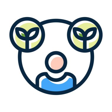 Orman Yönetimi Kalın Çizgi Koyu Renk Simgeleri Kişisel ve Ticari Kullanım İçin Dolduruldu