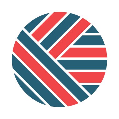 Kişisel ve ticari kullanım için Yün Topu Vektör Sembolü İki Renk Simgesi