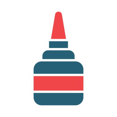 Kişisel ve ticari kullanım için Sıvı Yapıştırıcı Vektör Sembolü İki Renk Simgesi