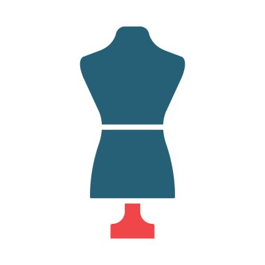 Kişisel ve ticari kullanım için Mannequin Vektör Sembolü İki Renk Simgesi