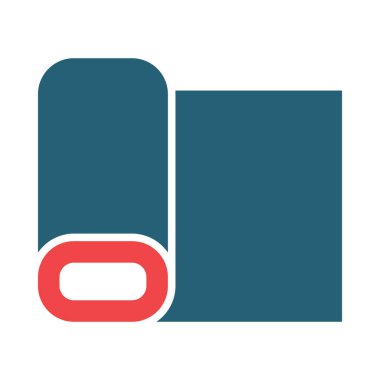 Kişisel ve ticari kullanım için Kumaş Vektörü Kabartma İki Renk Simgesi