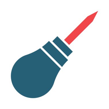 Kişisel ve ticari kullanım için Awl Vektör Kabartma İki Renk Simgesi