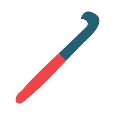 Kişisel ve ticari kullanım için tığ işi vektör sembolü iki renk simgesi