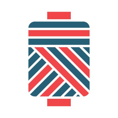 Kişisel ve ticari kullanım için Bobbin Vektör Sembolü İki Renk Simgesi