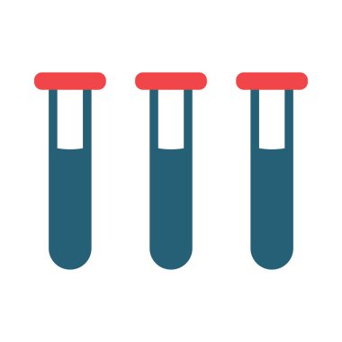 Test Tüpleri Vektör Sembolü Kişisel ve Ticari Kullanım İçin İki Renk Simgesi