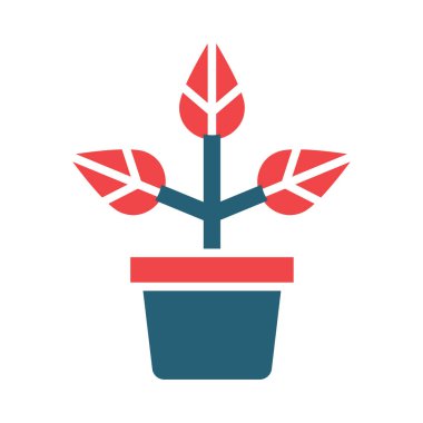 Kişisel ve ticari kullanım için Çiçek Vektörü Sembolü İki Renk Simgesi