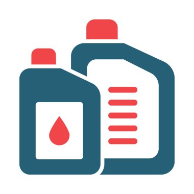 Kişisel ve ticari kullanım için Yağlayıcı Vektör Sembolü İki Renk Simgesi