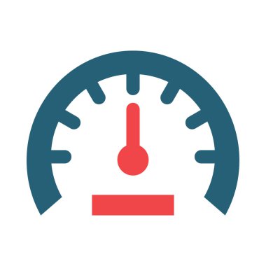 Kişisel ve ticari kullanım için Hız göstergesi Vektörü Sembolü İki Renk Simgesi