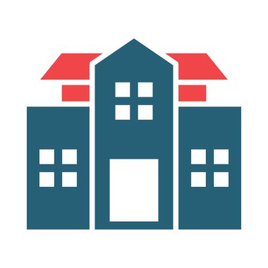 School Vector Glyph Two Color Icon For Personal And Commercial Use