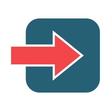 Kişisel ve ticari kullanım için Giriş Vektörü Kabartma İki Renk Simgesi