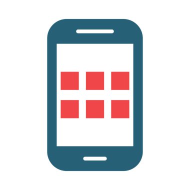 Kişisel ve ticari kullanım için Uygulama Vektörü Kabartma İki Renk Simgesi