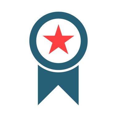 Madalyon Vektör Sembolü Kişisel ve Ticari Kullanım İçin İki Renk Simgesi