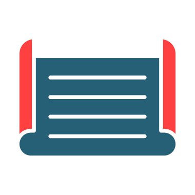 Kişisel ve ticari kullanım için Papyrus Vektör Sembolü İki Renk Simgesi