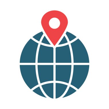 Kişisel ve ticari kullanım için Seyahat Vektörü Sembolü İki Renk Simgesi