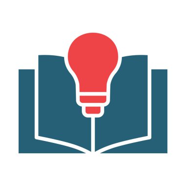 Learn Vector Glyph Two Color Icon For Personal And Commercial Use