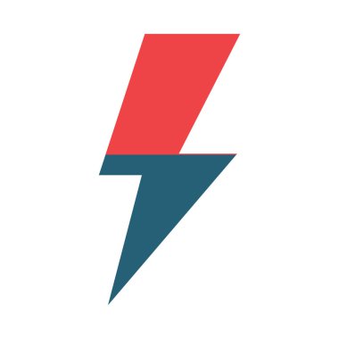 Kişisel ve Ticari Kullanım İçin Enerji Vektörü Kabartması İki Renk Simgesi