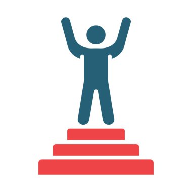 Kişisel ve Ticari Kullanım için Hedef Vektör Sembolü İki Renk Simgesi