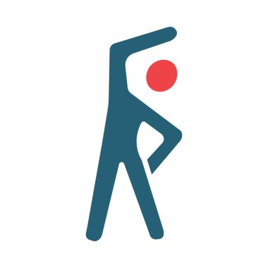 Kişisel ve ticari kullanım için Vektör Sembolü İki Renk Simgesi Egzersizi