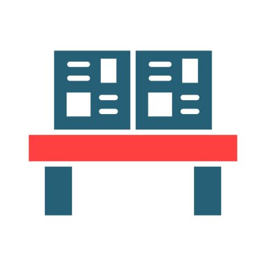 Kişisel ve Ticari Kullanım İçin Paketler Vektör Sembolü İki Renk Simgesi