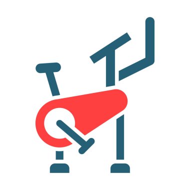 Kişisel ve Ticari Kullanım İçin Bisiklet Vektörü Sembolü İki Renk Simgesi Çalıştırılıyor