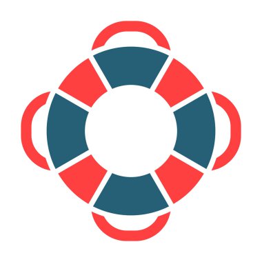 Kişisel ve ticari kullanım için Hayat Kurtarıcı Vektör Sembolü İki Renk Simgesi