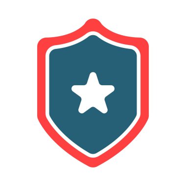 Shield Vector Glyph Two Color Icon For Personal And Commercial Use