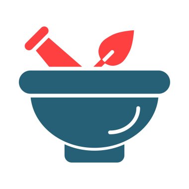 Kişisel ve ticari kullanım için Havan Vektörü Sembolü İki Renk Simgesi