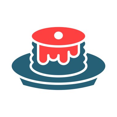 Kişisel ve ticari kullanım için gözleme vektörü sembolü iki renk simgesi