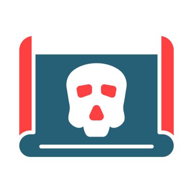 Kişisel ve ticari kullanım için Parşömen Vektörü Sembolü İki Renk Simgesi