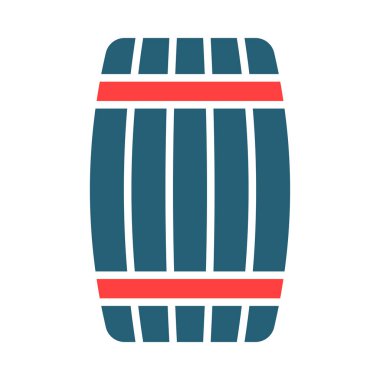 Varil Vektörü Sembolü Kişisel ve Ticari Kullanım İçin İki Renk Simgesi