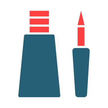 Kişisel ve ticari kullanım için Göz Kalemi Vektör Sembolü İki Renk Simgesi