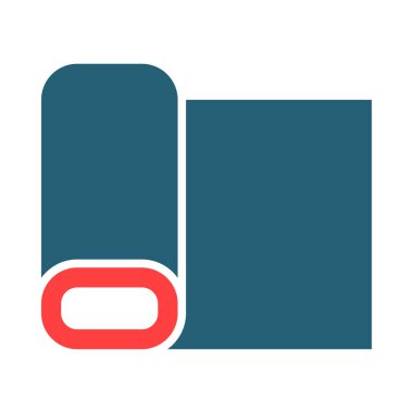 Kişisel ve ticari kullanım için Kumaş Vektörü Kabartma İki Renk Simgesi