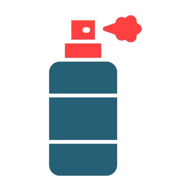 Kişisel ve ticari kullanım için Sprey Vektör Kabartma İki Renk Simgesi