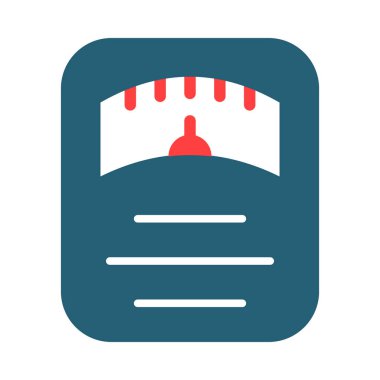 Kişisel ve ticari kullanım için Ağırlık Vektörü Kabartma İki Renk Simgesi