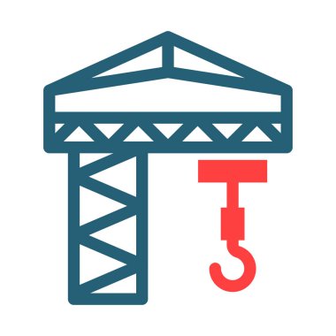 Kişisel ve ticari kullanım için Turna Vektörü Sembolü İki Renk Simgesi