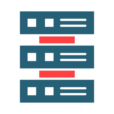 Kişisel ve ticari kullanım için Depolama Vektörü Sembolü İki Renk Simgesi