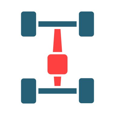 Kişisel ve ticari kullanım için Axletree Vektör Sembolü İki Renk Simgesi