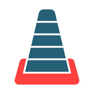 Kişisel ve ticari kullanım için koni vektörü sembolü iki renk simgesi