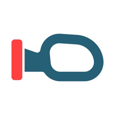 Kişisel ve ticari kullanım için dikiz aynası vektörü sembolü iki renk simgesi