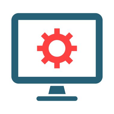 Kişisel ve Ticari Kullanım için Sistem Vektörü Kabartma İki Renk Simgesi