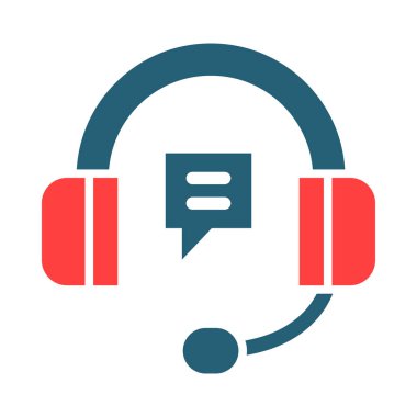 Kişisel ve Ticari Kullanım İçin Çevrimiçi Servis Vektörü Glyph İki Renk Simgesi