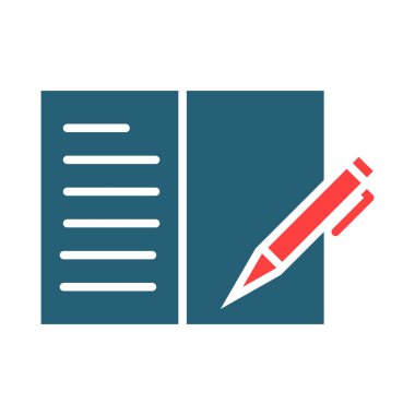 Kişisel ve ticari kullanım için günlük vektörü sembolü iki renk simgesi