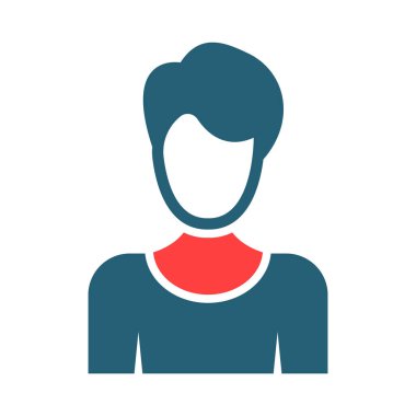 Kişisel ve Ticari Kullanım İçin İki Renk Simgesi Kişilik Vektörü