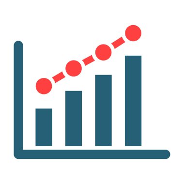Kişisel ve ticari kullanım için Diyagram Vektörü Sembolü İki Renk Simgesi