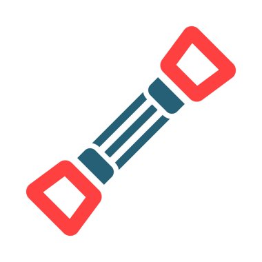 Kişisel ve ticari kullanım için Göğüs Genişletici Vektör Sembolü İki Renk Simgesi