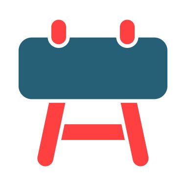 Kişisel ve ticari kullanım için Buck Vector Glyph İki Renk Simgesi